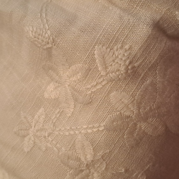 Chico's medium Petite 12-14 jacket rayon linen long snap front drawstrin… - Picture 7 of 7